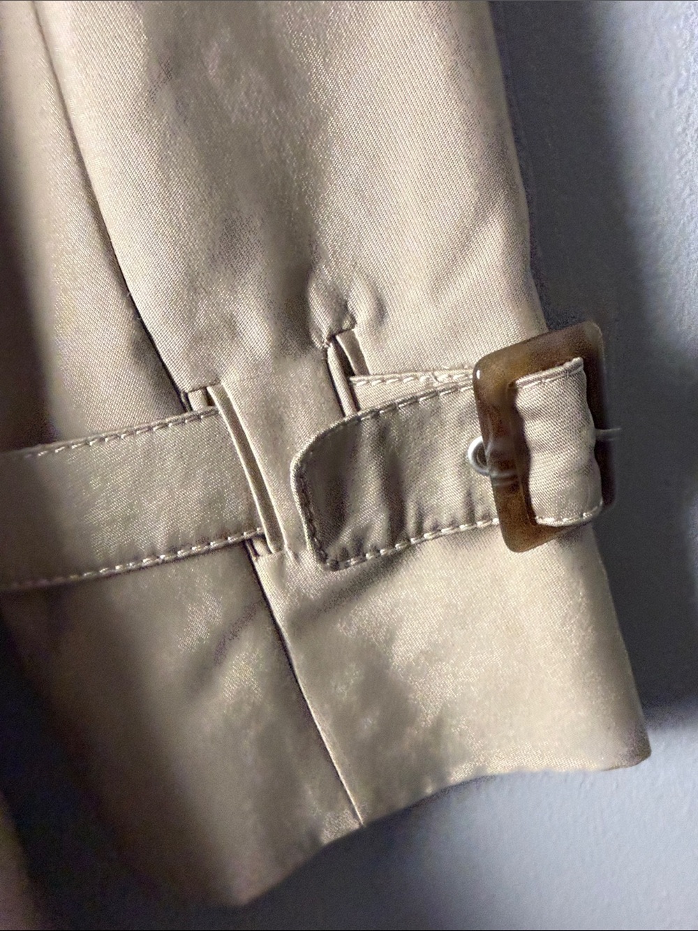 Kenneth Cole Classic Beige Double-Breasted Trench Coat with Belt GIII coat - Picture 8 of 11